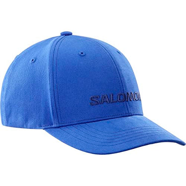 Salomon Salomon Logo Kappe Unisex, Lässiger Style, Leichtgewichtiger Komfort, Abgestimmte Passform, Nautical Blue, Einheitsgröße im Sale